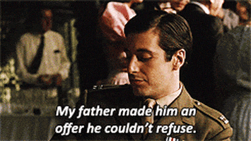 al pacino my father made him an offer he couldnt refuse GIF