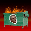 Doug Burgum dumpster fire