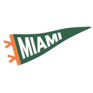 University Of Miami Football Sticker by UMAdmission