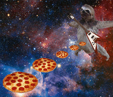 space pizza GIF