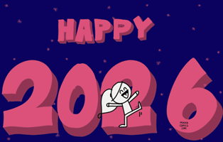 Happy New Year GIF by Minka Comics