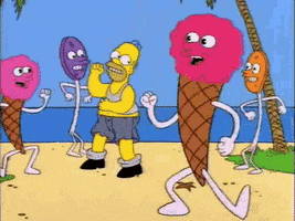The Simpsons Happy Dance GIF