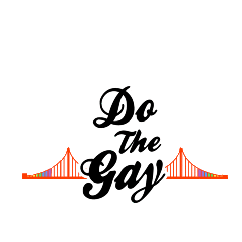 Bay Bridge Gay Sticker by DoTheBay