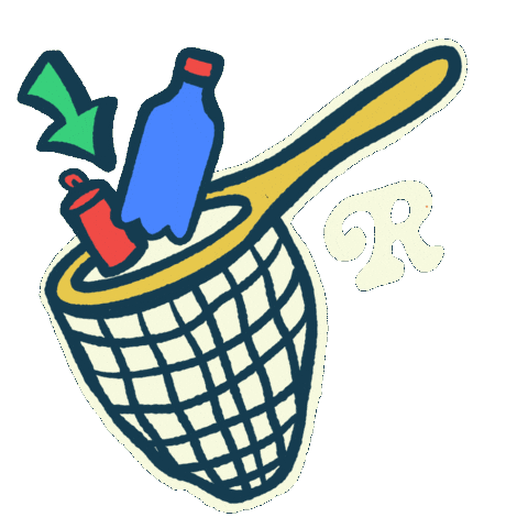 Clean Up Trash Sticker by recast market