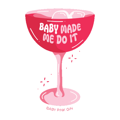 Drunk Party Sticker by BABY Pink Gin
