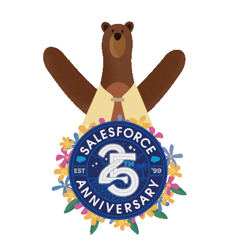 25Th Anniversary Celebration Sticker by Salesforce