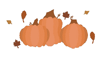 Horchatababe Aesthetic Pumpkins Halloween Leaves Fall Autumn Sticker