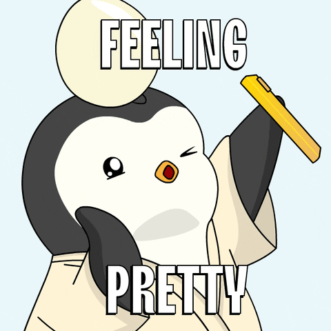 Instagram Feeling Pretty GIF by Pudgy Penguins