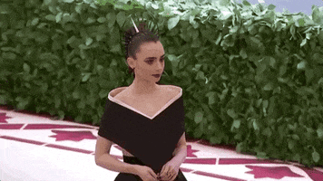 Lily Collins Met Gala 2018 GIF by E!