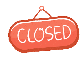 Closed Sticker