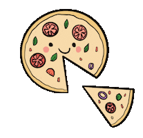 Pizza Doodle Sticker