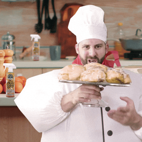 Serving Cinnamon Roll GIF