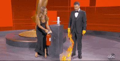 Jennifer Aniston Fire GIF by Emmys