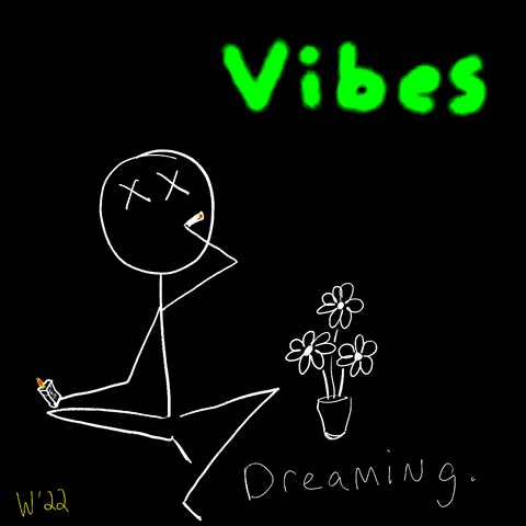 Vibes Getting High GIF by Stoner Stick People