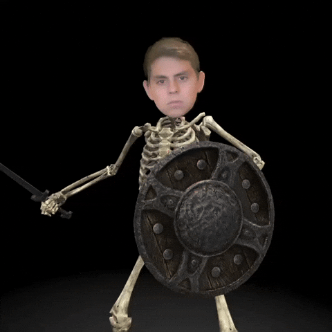 Skeleton Sword And Shield GIF