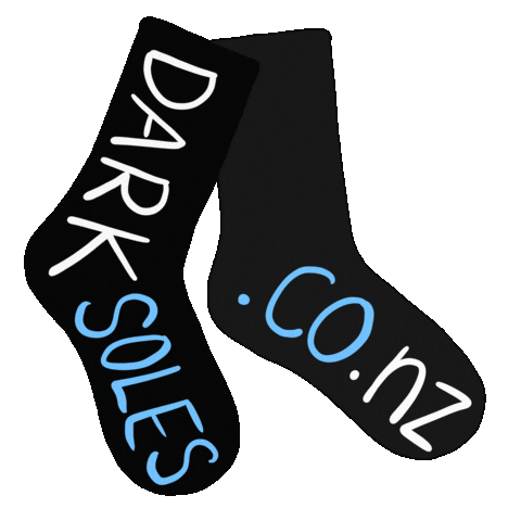 Dark Soles Bamboo Socks NZ Sticker