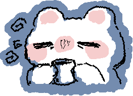 Tired Ice Bear Sticker