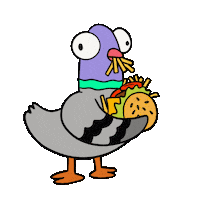 Hungry Lets Eat Sticker