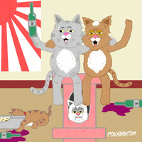 party cat GIF by Animation Domination High-Def