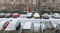 Edinburgh Met With Flurry of Snow as Temperatures Drop