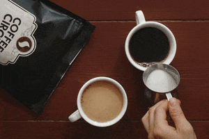 coffee with milk GIF