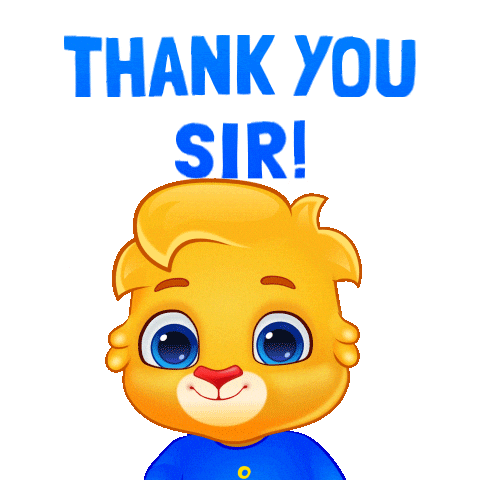 Thank You So Much Sticker by Lucas and Friends by RV AppStudios