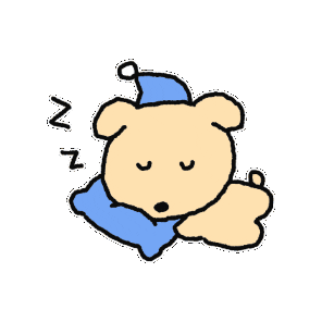 Night Sleeping Sticker