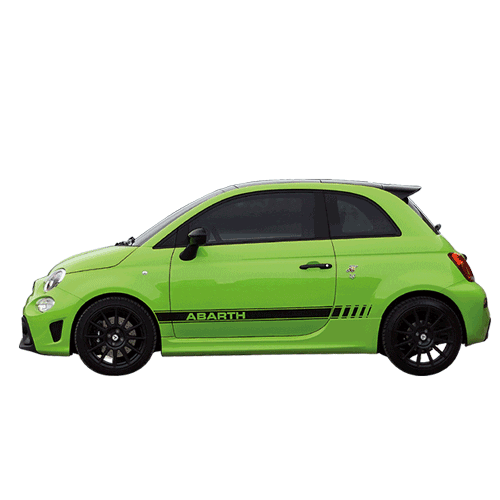 Green Car Italian Car Sticker by Fiat_ME