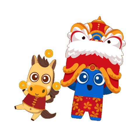 New Year Horse Sticker by QVI - Explore Your World!