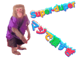 Fun Monkey Sticker