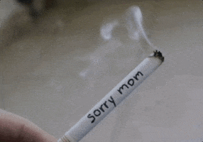 Bad Girl Sorry Mom GIF