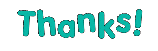 Thanks Thank You Sticker