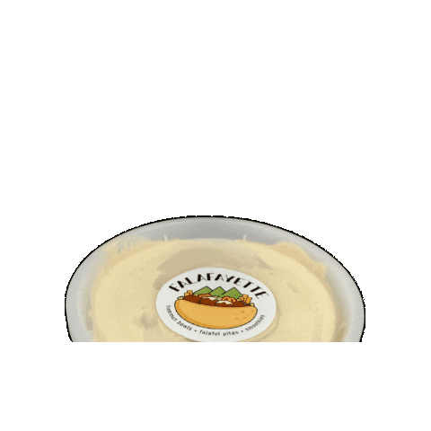 Hummus Sticker by Falafayette
