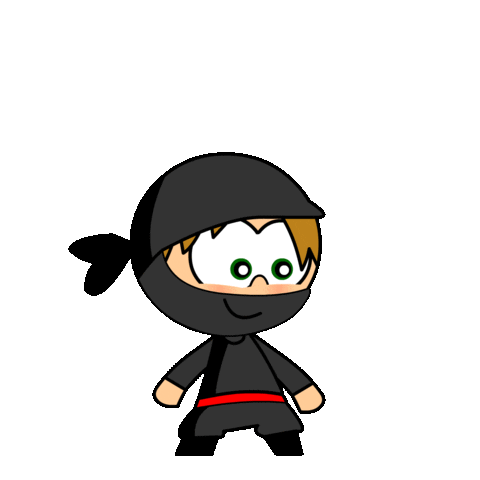 Jump Ninja Sticker