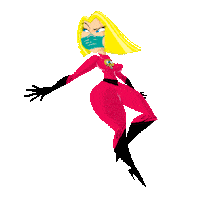 Mask Superhero Sticker by Volt Mediafix