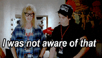 i was not aware of that waynes world GIF i was not aware of that waynes world GIF