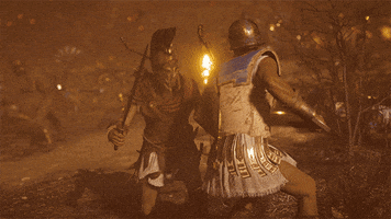 Go Away Battle GIF by Assassin's Creed