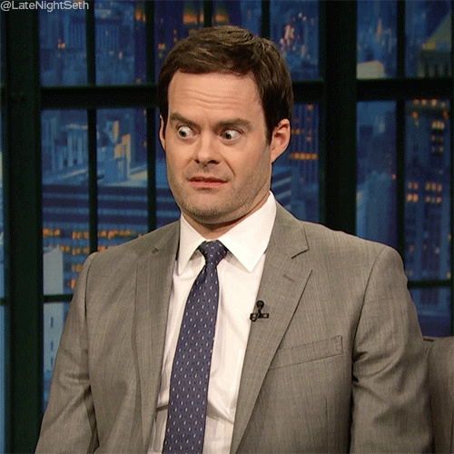 bill hader wow GIF by Late Night with Seth Meyers