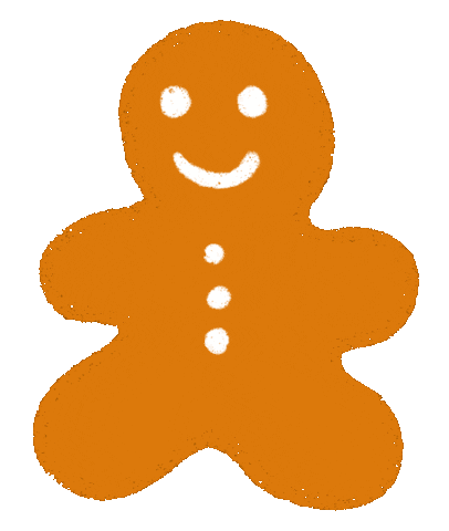 Baking Gingerbread Man Sticker