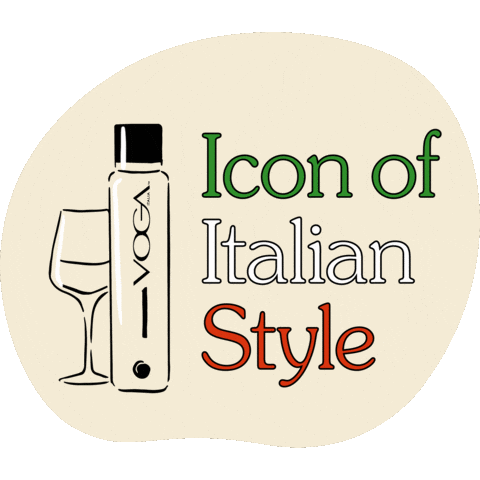 Italian Wine Cheers Sticker by Voga Italia