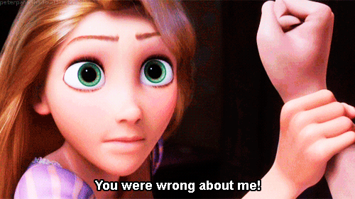 Image result for you were wrong about me tangled gif