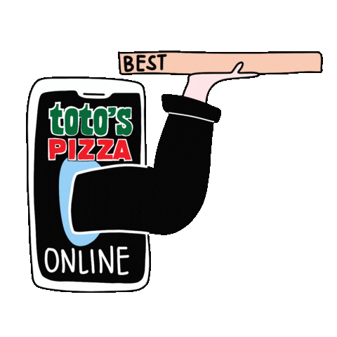 Totos Pizza HN Sticker