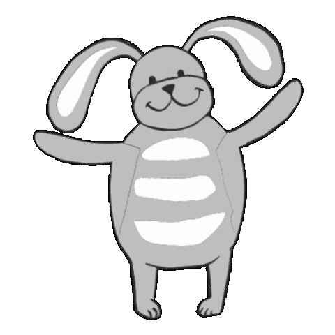 Bunny Sticker by Sleepytot