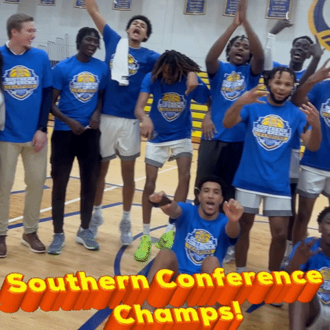irsctheriver basketball cheering irsctheriver southern conference champs GIF
