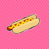 Hot Dog Art GIF