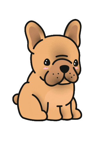 French Bulldog Dogs Sticker by Koowawa