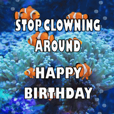 Happy Birthday Aquarium GIF
