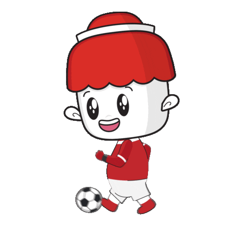 Happy Football Sticker by Makaroni Ngehe