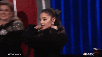 Ariana Grande Hair Flip GIF by The Voice