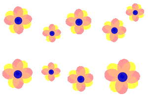 Flower Glowing Sticker